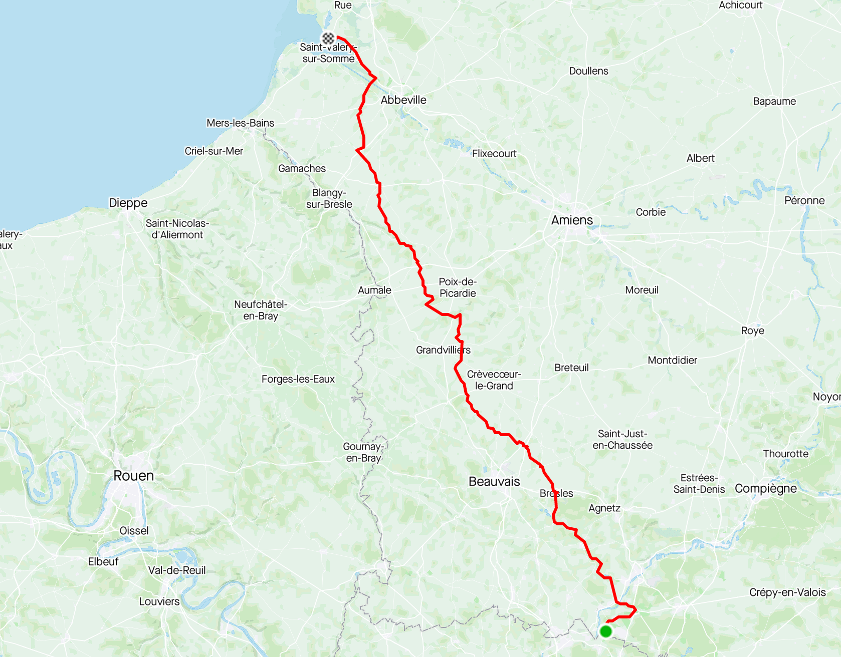 cyclotourisme Paris Chantilly Le-crotoy