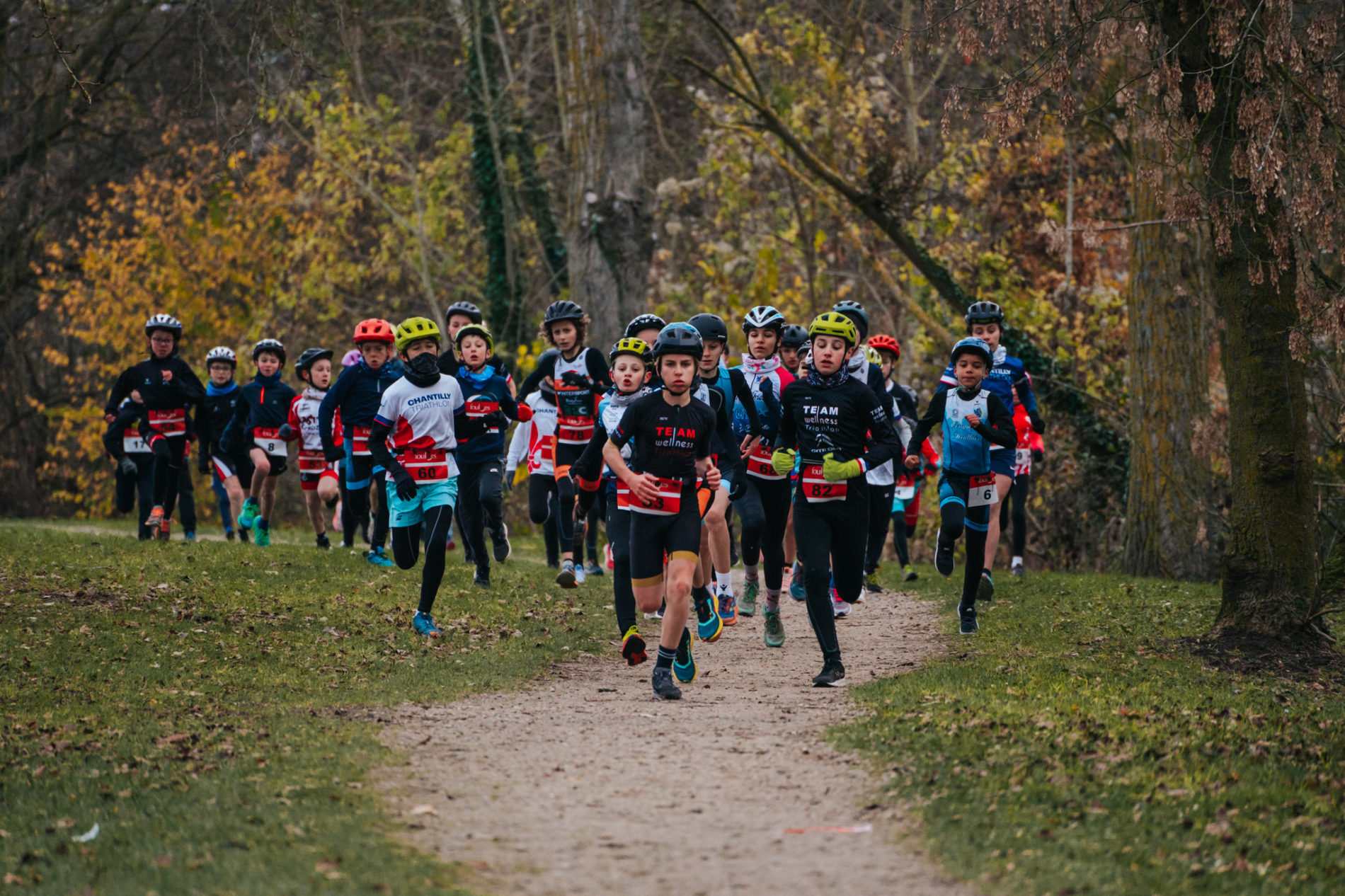 Départ des courses Jeunes au Bike & Run de Creil